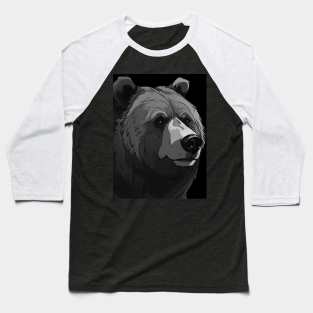 Alpha Animal Fierce Grizzly Bear - Anime Wallpaper Baseball T-Shirt